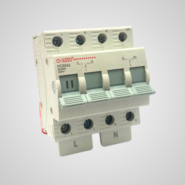 Onesto 63A 2 Pole Modular Changeover Switch