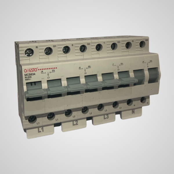 Onesto 63A 4 Pole Modular Changeover Switch