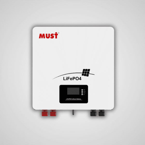 Must 2.56kWh 100Ah Lithium 24V Battery + In Built Wi-Fi